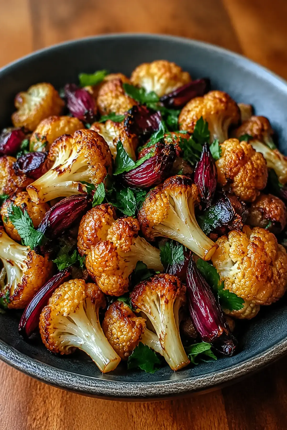 Gebratener Blumenkohl mit Honig Curry 1