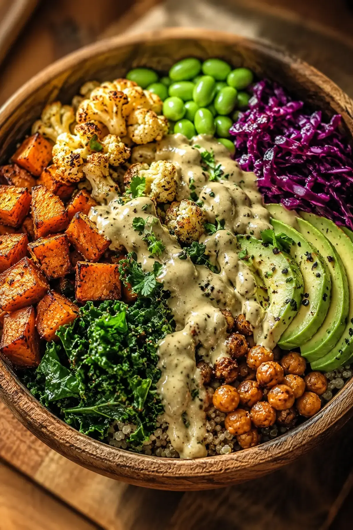 Gerystete Gemyse Kichererbsen Bowl
