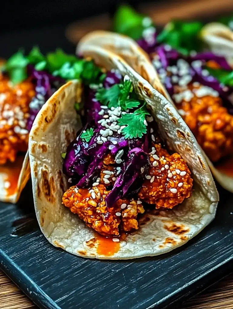 Gochujang-glasierte Blumenkohl-Tacos