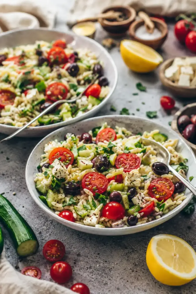 Griechischer Orzo Salat: Bestes Rezept mit 5 Zutaten – Einfach Clever Kochen