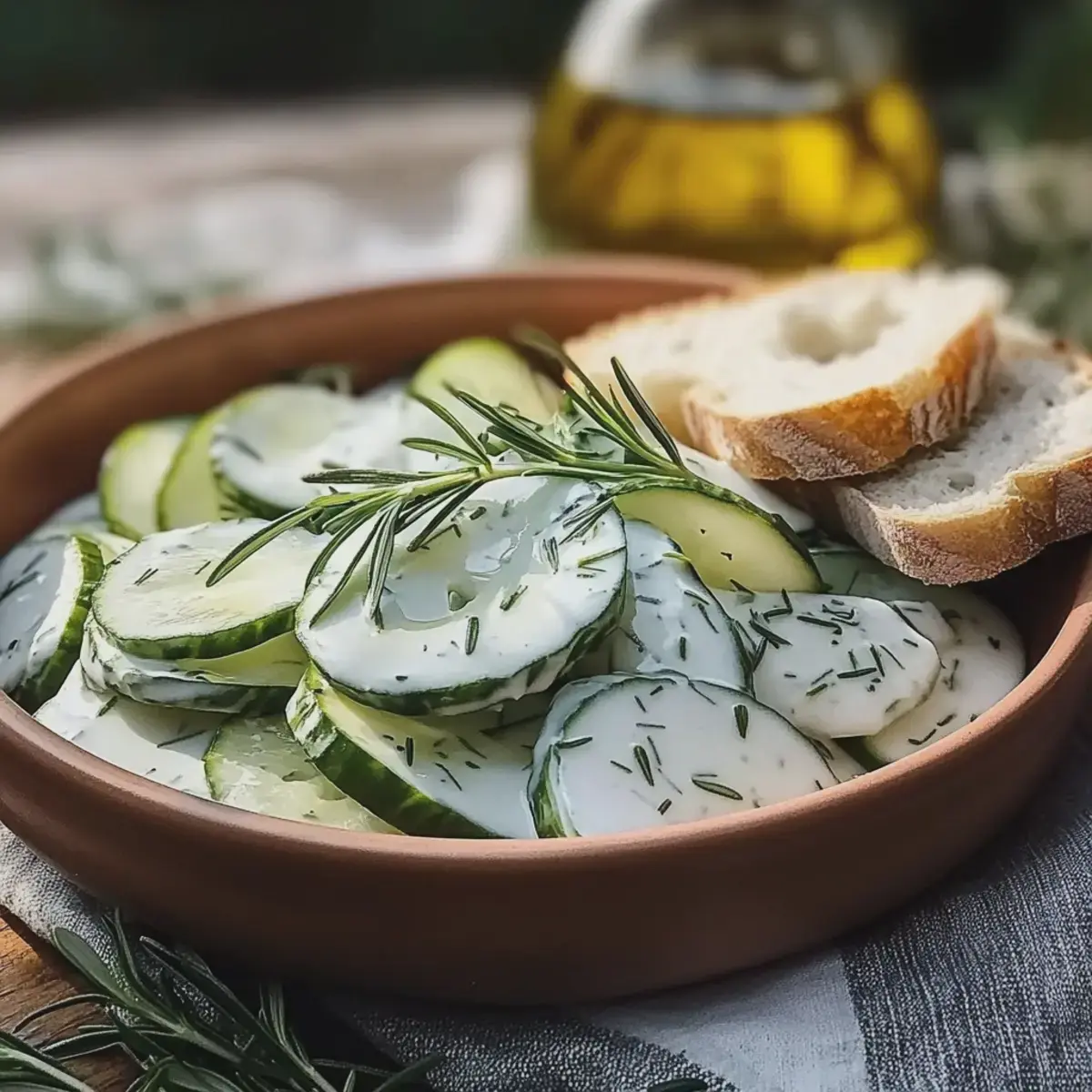 Gurkensalat mit Sahne