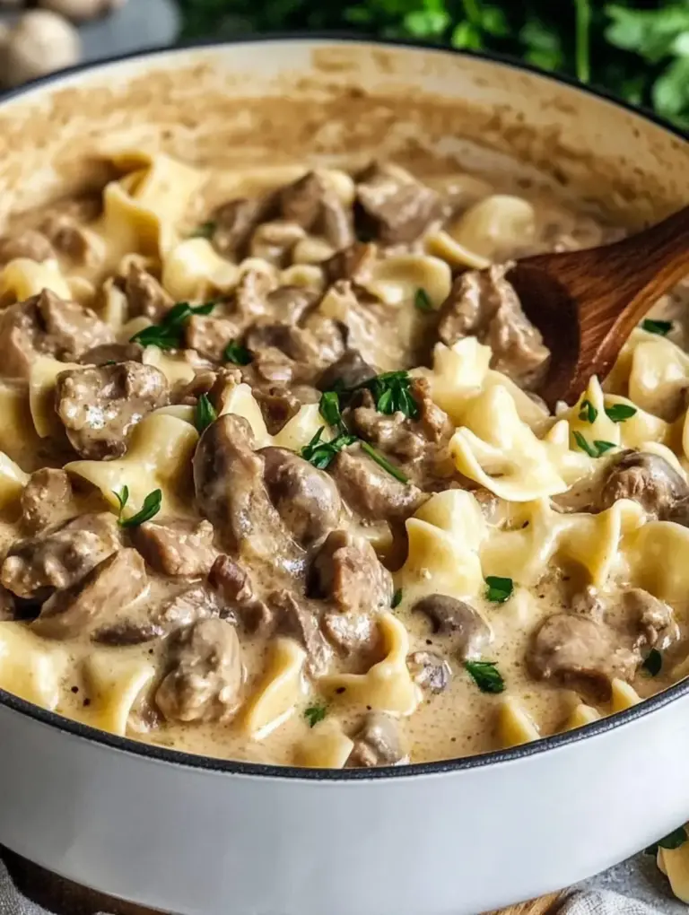 Cremiges Hackfleisch Stroganoff für gemütliche Familienabende