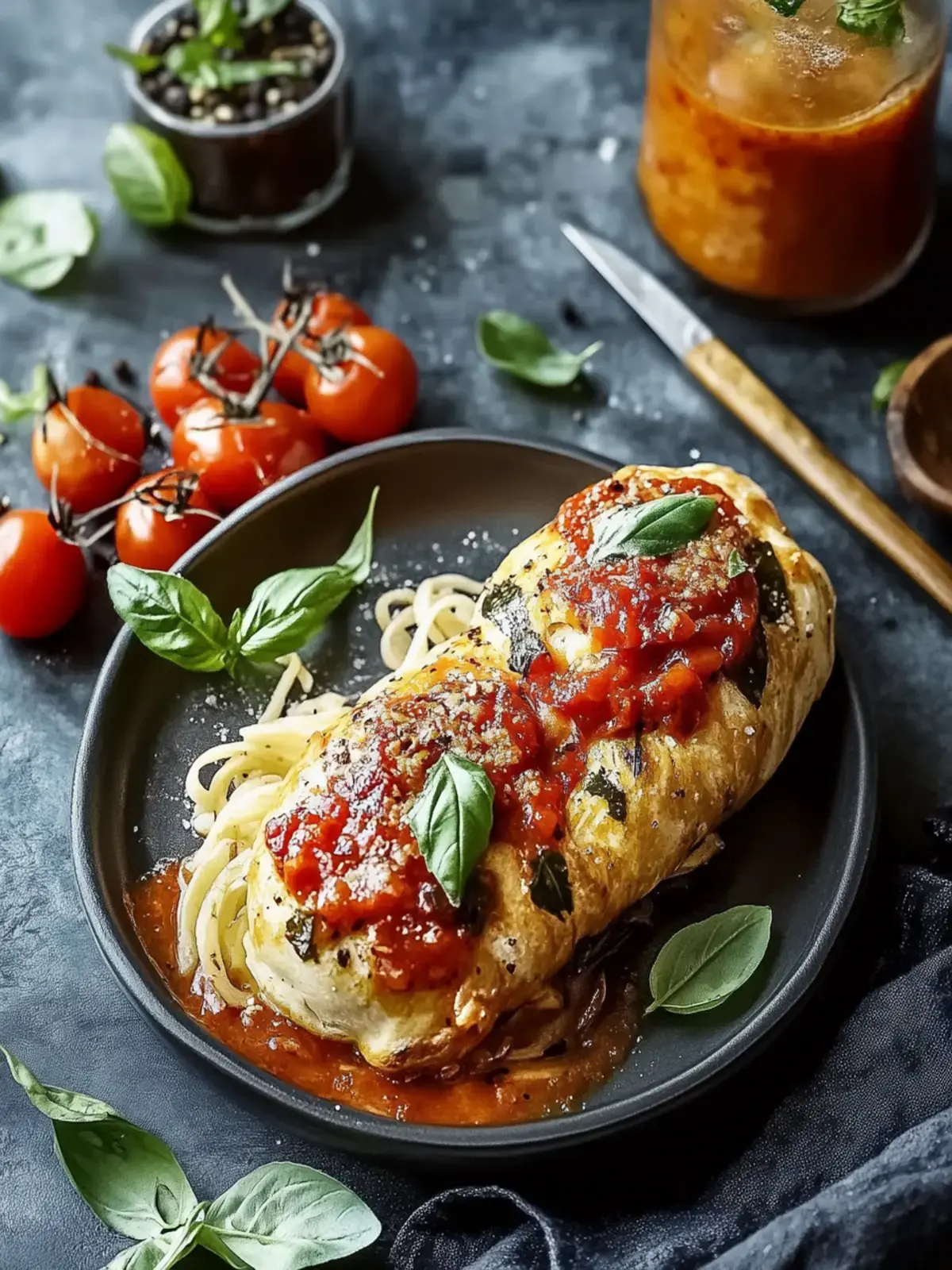 Hyhnchenbrust Paprika Tomatensauce