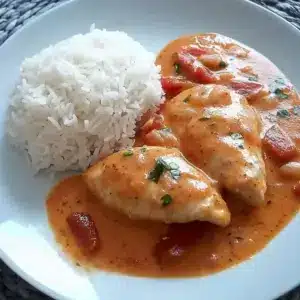 Hähnchenfilets in Tomaten-Frischkäsesauce