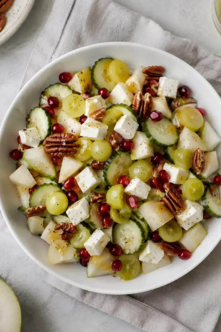 Schneller Käse-Trauben-Salat mit Walnüssen – 15 Min. Genuss – Muma’s Kitchen