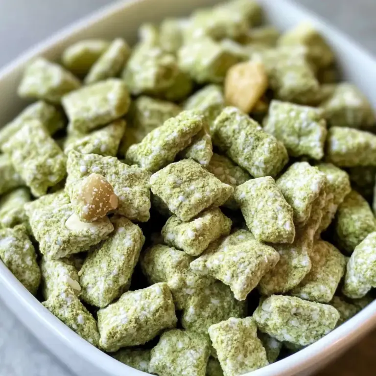 Gesunde Matcha-Grüntee Muddy Buddies – Einfacher Snack