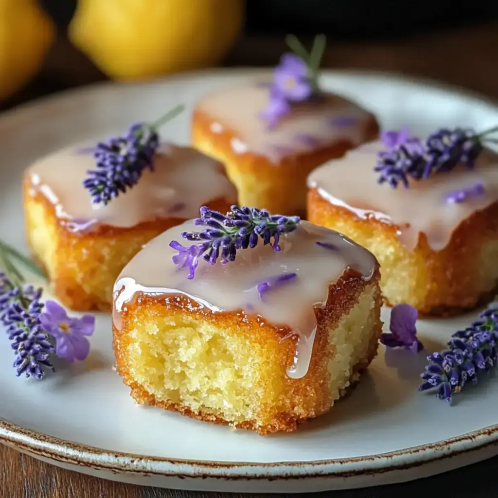 Irresistible Mini Zitronenkuchen mit Lavendelglasur für Genussmomente