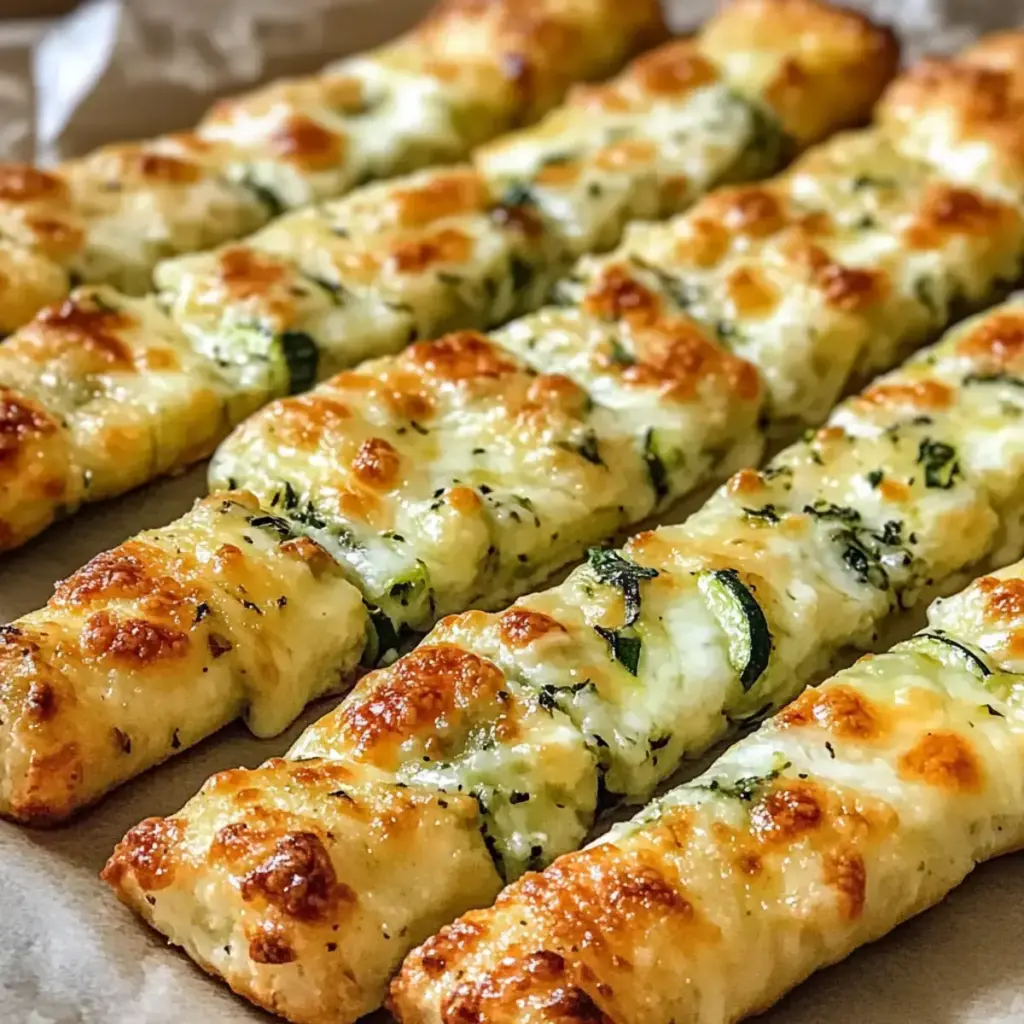 Crispy Mozzarella-Zucchini-Brotstangen: Ein köstlicher Snack