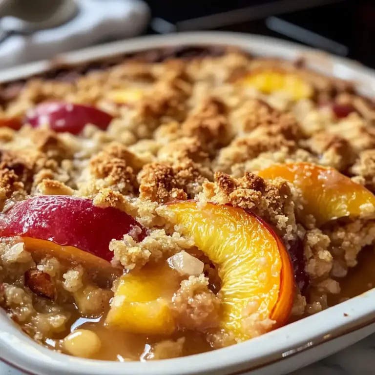 Köstlicher Nektarinen-Crisp: Einfaches Rezept für Sommerdesserts