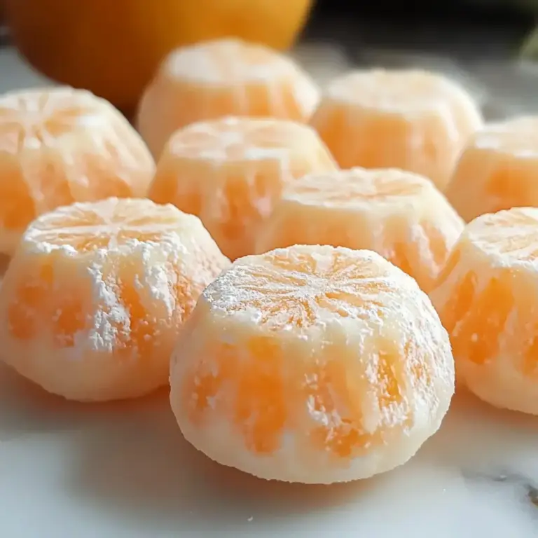 Irresistible Orangenfrischkäse-Minzbonbons für erfrischenden Genuss