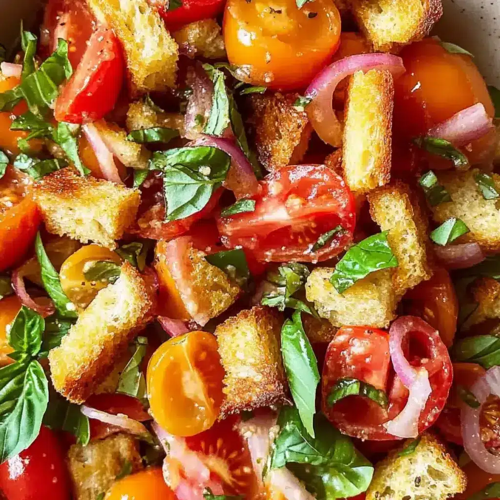 Perfekter Panzanella-Salat für einen frischen Sommergenuss