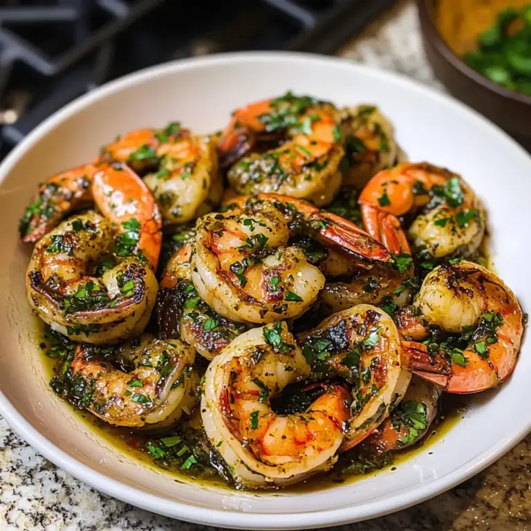 Pfannen-geröstete Chimichurri-Garnelen – Ein einfaches und leckeres Gericht