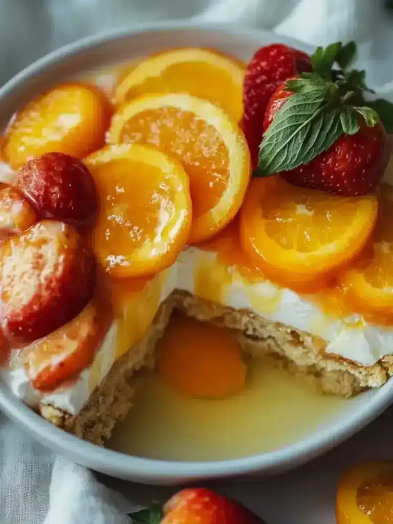 Pfirsich-Cobbler-Käsekuchen – Ein einfaches, köstliches Genusswunder