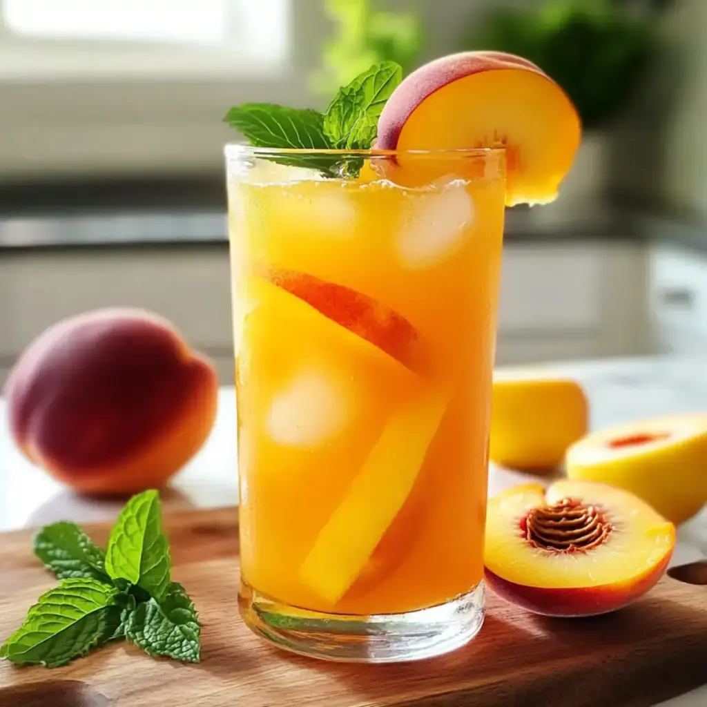 Erfrischende Pfirsich-Limonade – Ein köstlicher Sommerdrink