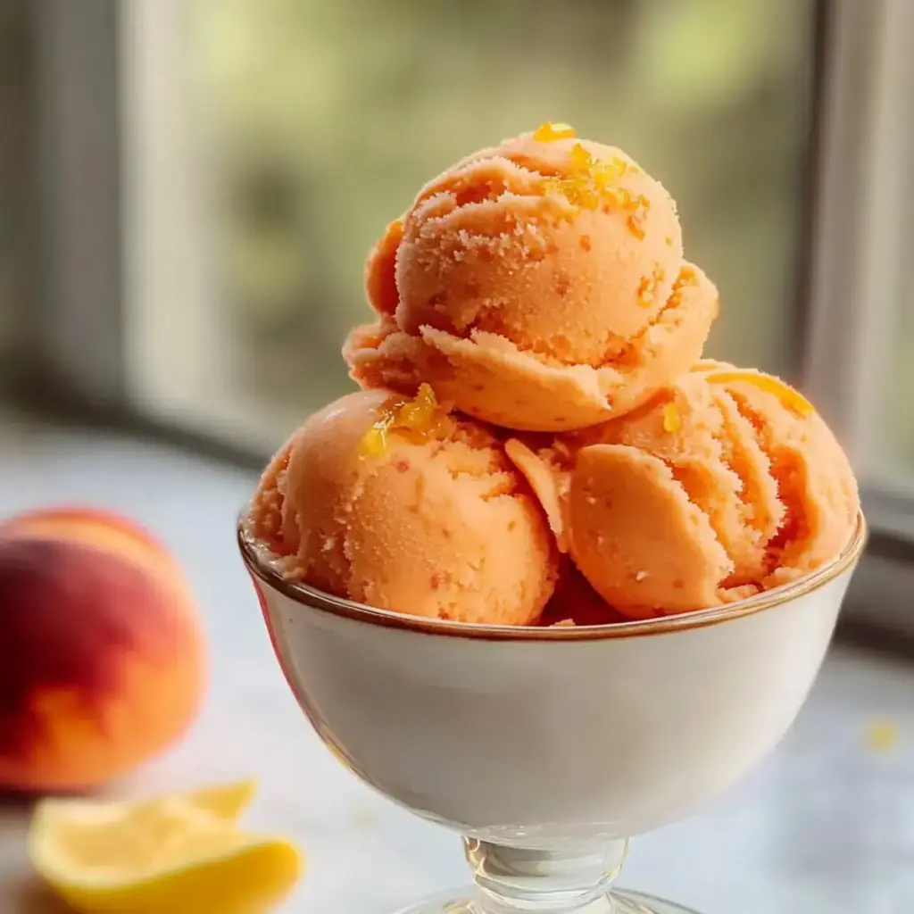 Bester Pfirsich-Sorbet – Das ultimative, erfrischende Dessert