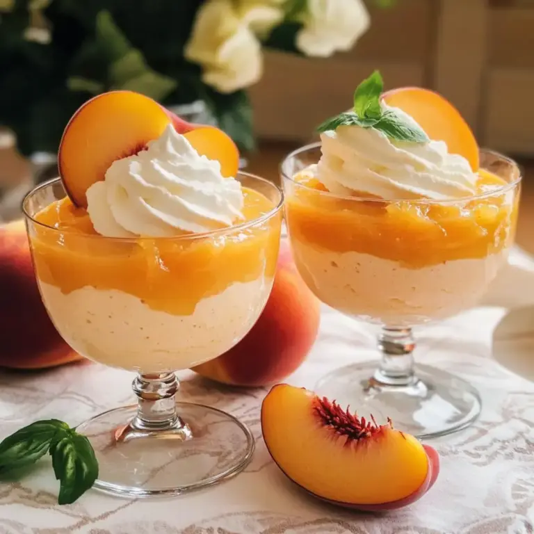 Zauberhafte Pfirsichmousse: Leicht und einfach ohne Backen