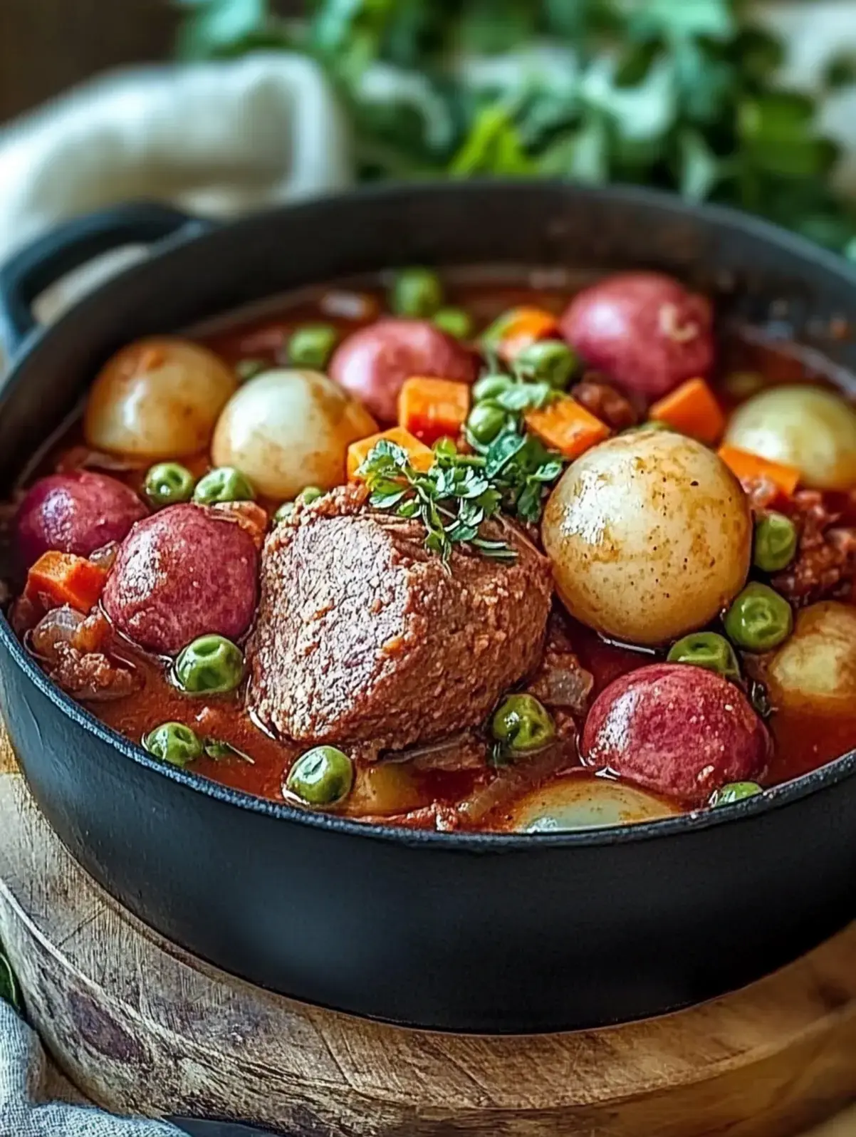 Rosenkohleintopf mit Hackbyllchen