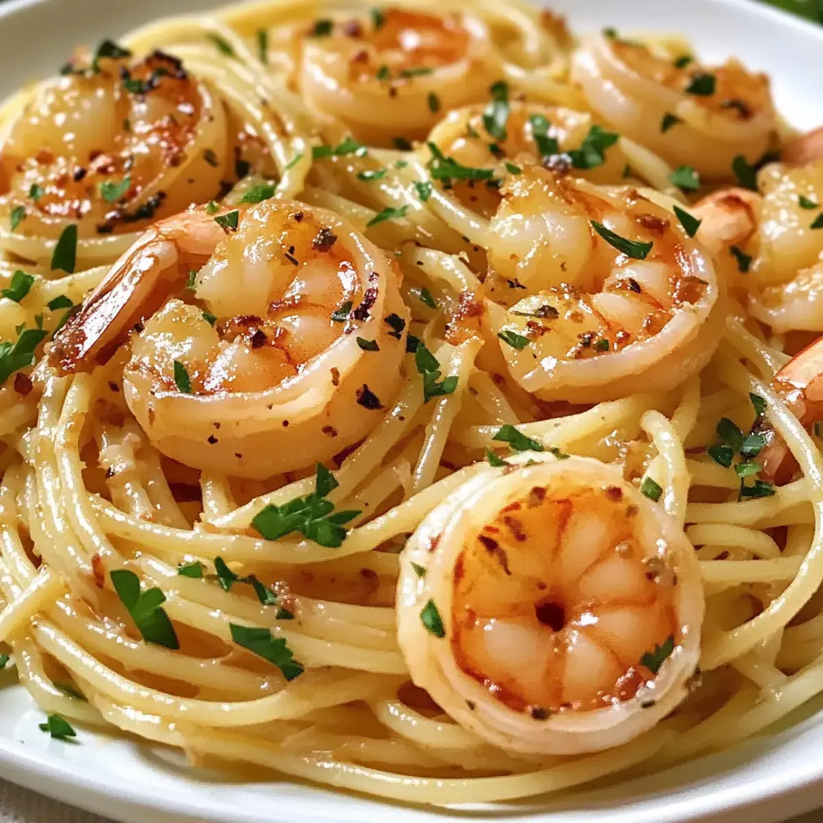 Shrimp Pasta mit Knoblauch