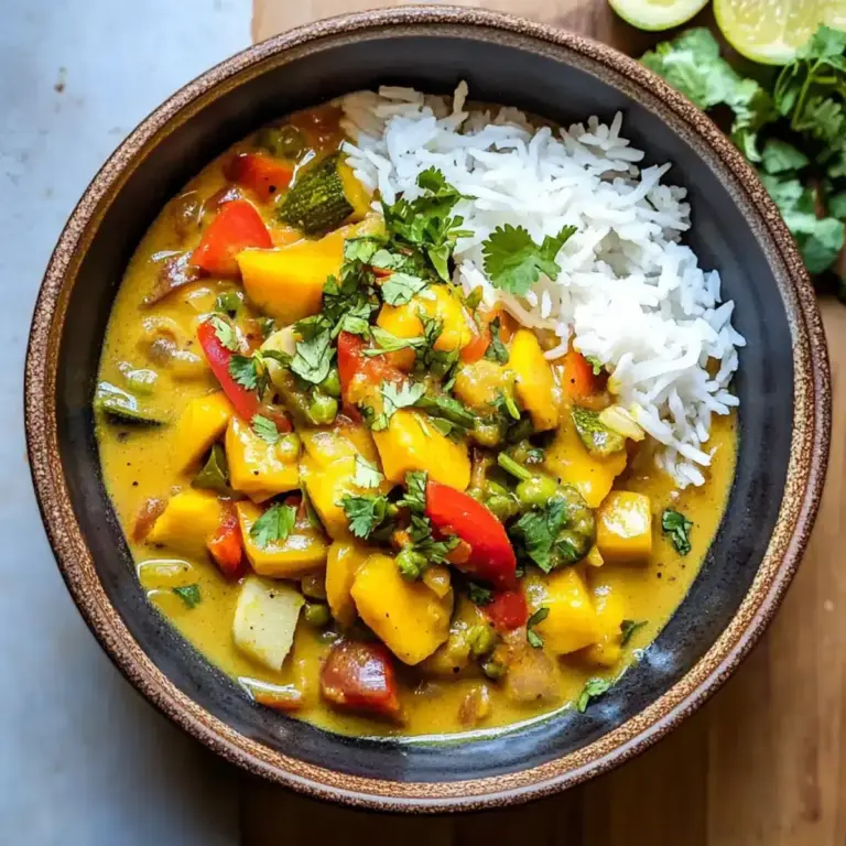 Delicious Sommergemüse-Curry mit Mango-Salat – superschnell