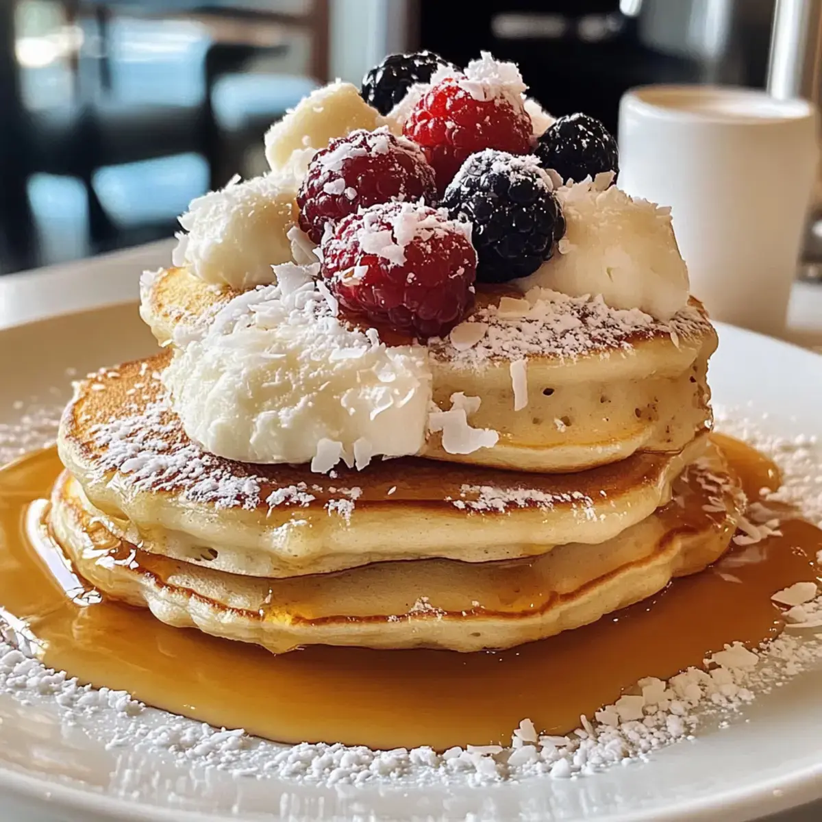 Syye Kokosnusscreme Pfannkuchen