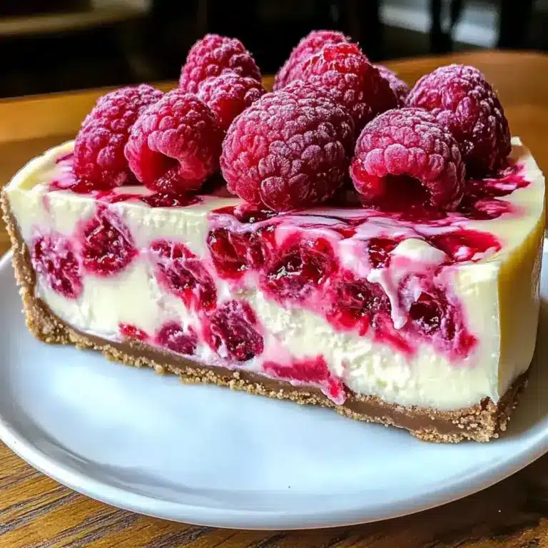 Weiße Schokoladen-Himbeer-Käsekuchen – Genuss pur!