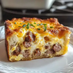 Herzhafter Wurst- und Eierauflauf