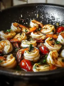 Würzige Knoblauch-Garnelen aus der Pfanne