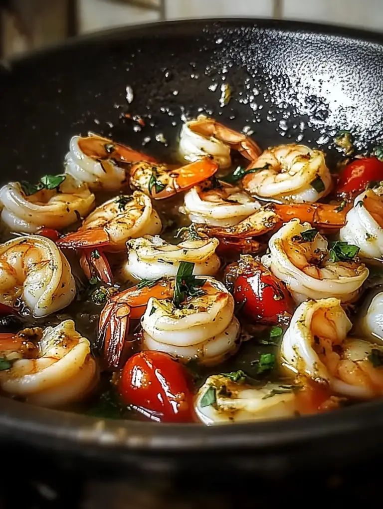 Würzige Knoblauch-Garnelen aus der Pfanne