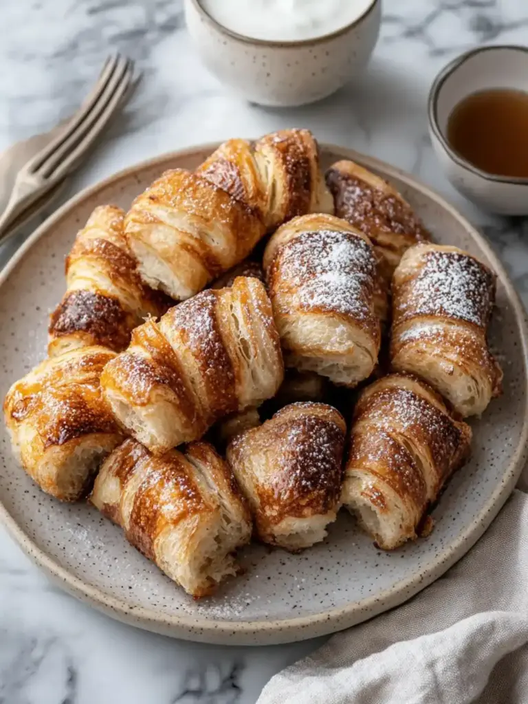 Irresistible Zimtschnecken French Toast Bissen für ein süßes Frühstück
