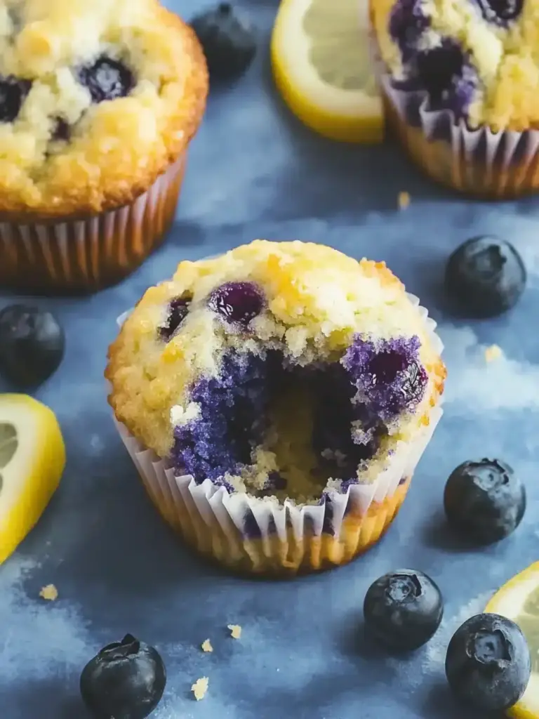 Zitronen-Blaubeer-Muffins – Saftig und Einfach