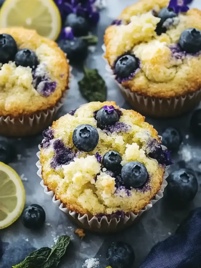Saftige Zitronen-Blaubeermuffins für deinen perfekten Morgen