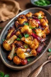 Gebratener Blumenkohl mit Honig-Curry