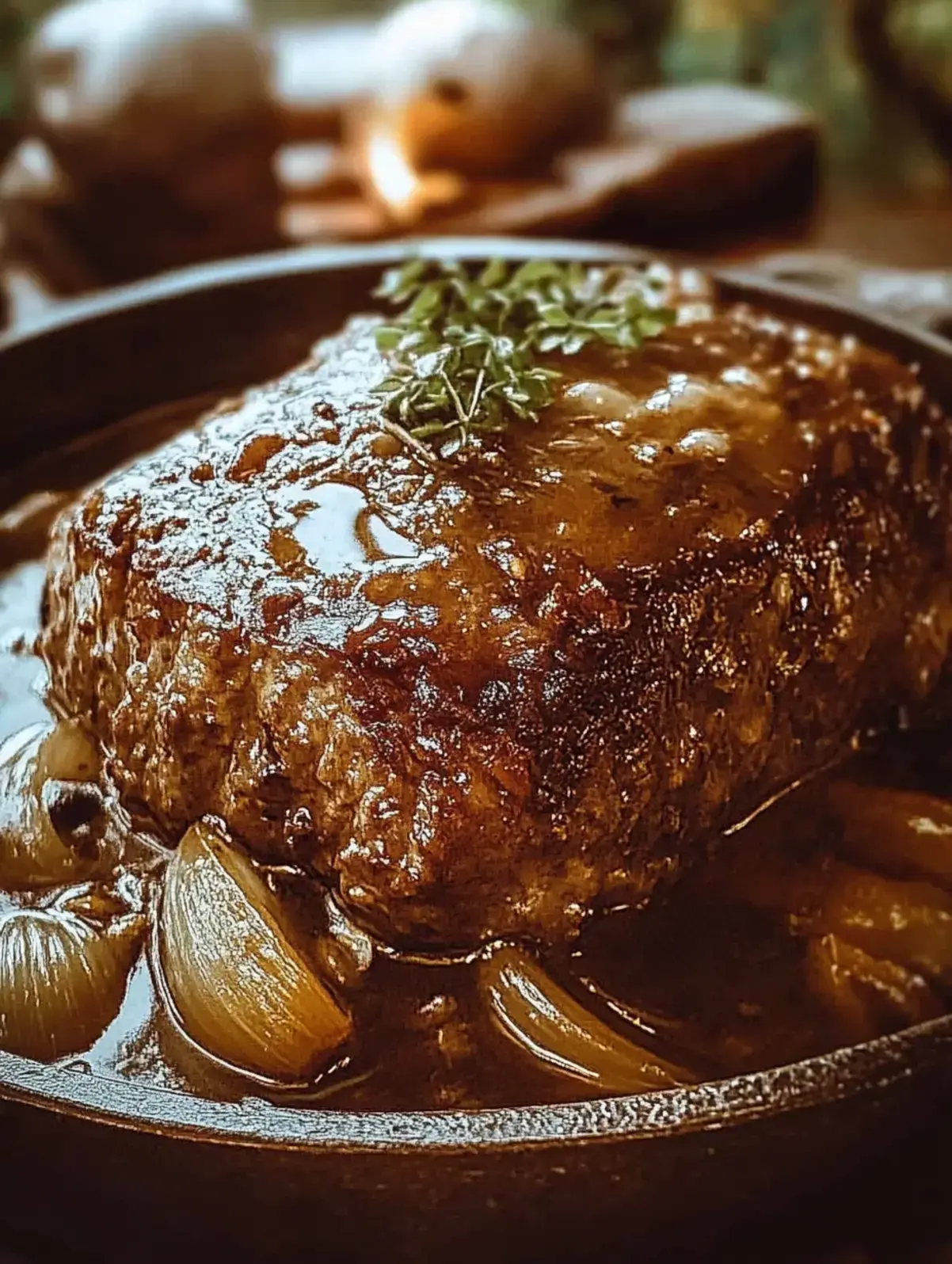 saftiger Hackbraten mit Kryutern